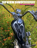 IN STOCK Air Cleaner - Seven Sins PORTED DEATH RAY DISH - Super E/G & CV & Modern Harley's - 4"