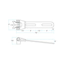 Chromoly Seat Hinge Black