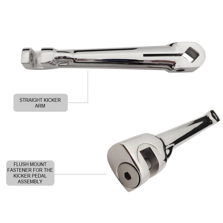 kicker pedal SEVEN SINS CHOPPERS / KICK START PEDAL BAKER Bronze with Stainless STRAIGHT Kick Arm – SEVEN SINS • NOISE • DAVEY JONES SCREEN PRINTING