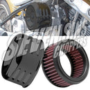 Air Cleaner - K&N Kit Satin Black for SUPER E/G & CV