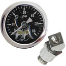 PRESSURE OIL GAUGE MOON 0-60 LBS & HD FITTING