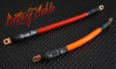 SEVEN SINS UNIVERSAL 4 GAUGE BATTERY CABLE NEON ORANGE : 16MM GHOST JACKET