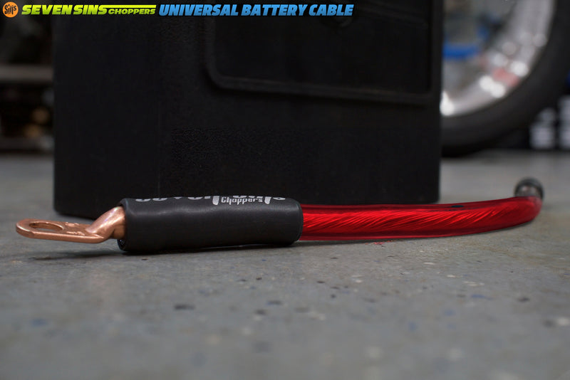 SEVEN SINS UNIVERSAL 4 GAUGE BATTERY CABLE RED : SEMI TRANS 16MM GHOST JACKET