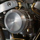 IN STOCK • Air Cleaner - Seven Sins Choppers DEATH RAY DISH - Super E/G & CV & Modern Harley's - 4" Aluminum or Brass (Copy)