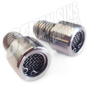CUSTOM MADE: SSC FATHEAD BREATHER BOLTS : Twin Cam / Evo's / Sporty's" / Choose Stainless or Brass & Length
