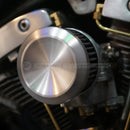 IN STOCK • Air Cleaner - Seven Sins Choppers DEATH RAY DISH - Super E/G & CV & Modern Harley's - 4" Aluminum or Brass (Copy)