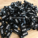 VALVE STEM TIRE CAPS "FUCK YOU" Universal Set of 4