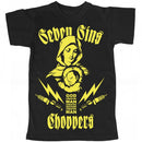 SEVEN SINS CHOPPERS T-SHIRT "MARY MACHINE" BLACK - YOUTH