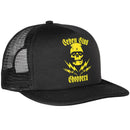 TRUCKER CAP SEVEN SINS CHOPPERS CLASSIC ZOMBIE BOLT : YELLOW ON BLACK