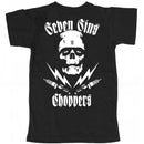 SEVEN SINS CHOPPERS T-SHIRT ZOMBIE F/B BLACK - YOUTH