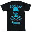 Seven Sins Choppers ZOMBIE T-SHIRT : ELECTRIC BLUE