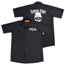 SEVEN SINS CHOPPERS WORK SHIRT BLACK