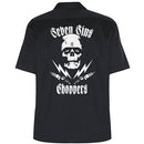 SEVEN SINS CHOPPERS WORK SHIRT BLACK