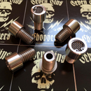CUSTOM MADE: SSC FATHEAD BREATHER BOLTS : Twin Cam / Evo's / Sporty's" / Choose Stainless or Brass & Length