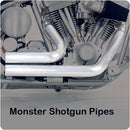 MONSTER Drag or Shotgun Pipes for Customs, Softails, & Dynas