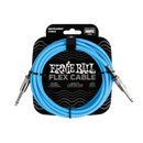 ERNIE BALL Flex Instrument Cable Straight/Straight 10ft - Blue