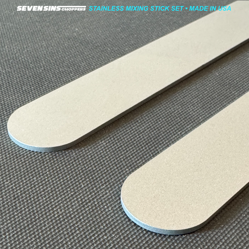 SEVEN SINS • STAINLESS • MIXING POPSICLE STICK SET • JUMBO