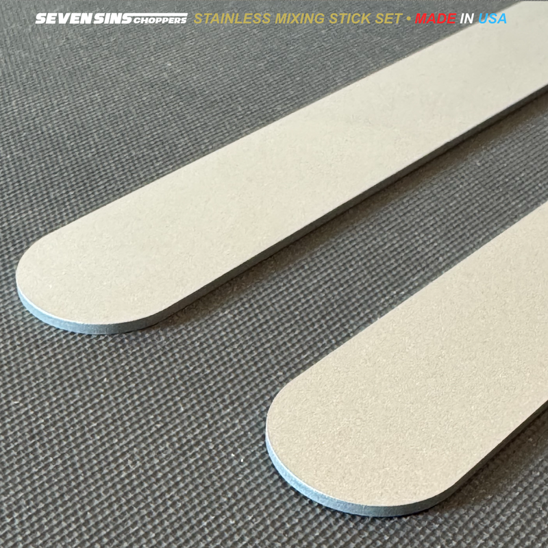 SEVEN SINS • STAINLESS • MIXING POPSICLE STICK SET • JUMBO