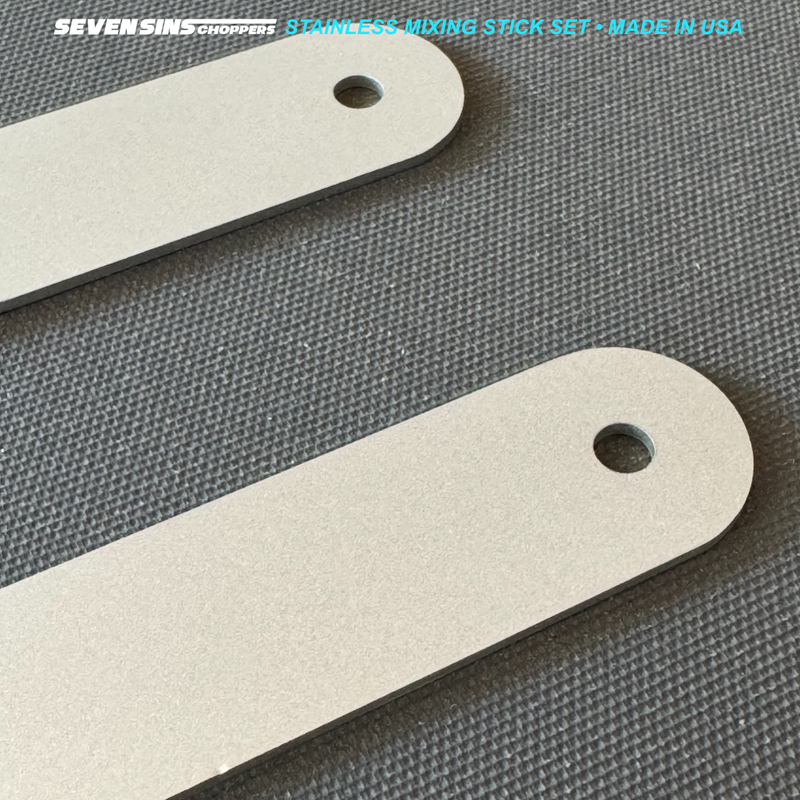 SEVEN SINS • STAINLESS • MIXING POPSICLE STICK SET • JUMBO