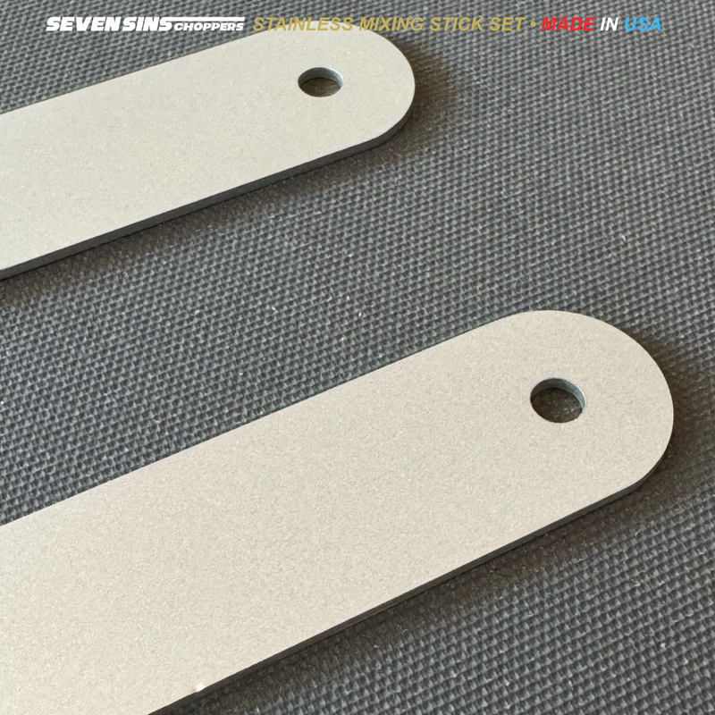 SEVEN SINS • STAINLESS • MIXING POPSICLE STICK SET • JUMBO