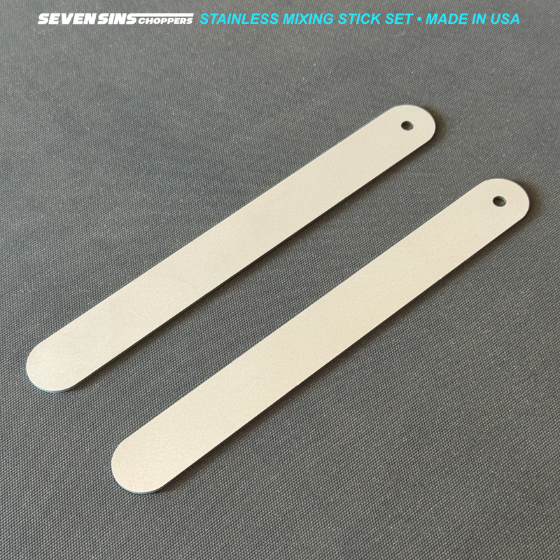 SEVEN SINS • STAINLESS • MIXING POPSICLE STICK SET • JUMBO