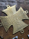 RARE West Coast Choppers Brass Neck Frame Emblem