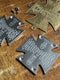 RARE West Coast Choppers Frame Axle Adjuster Covers (not the brass badge)