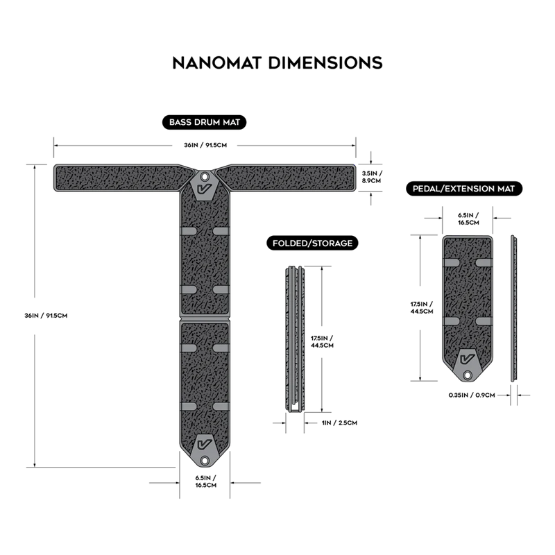 NanoMat Drum Mat • Sngle Pedal Kit