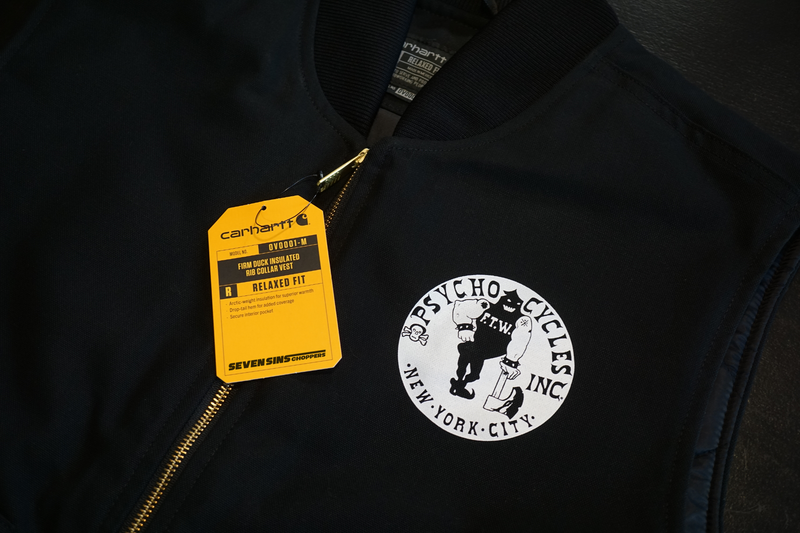 psycho wheels DUCK WORK VEST サイコホイールズ 【公式通販】 psycho wheels DUCK WORK VEST サイコホイールズ 【公式通販】