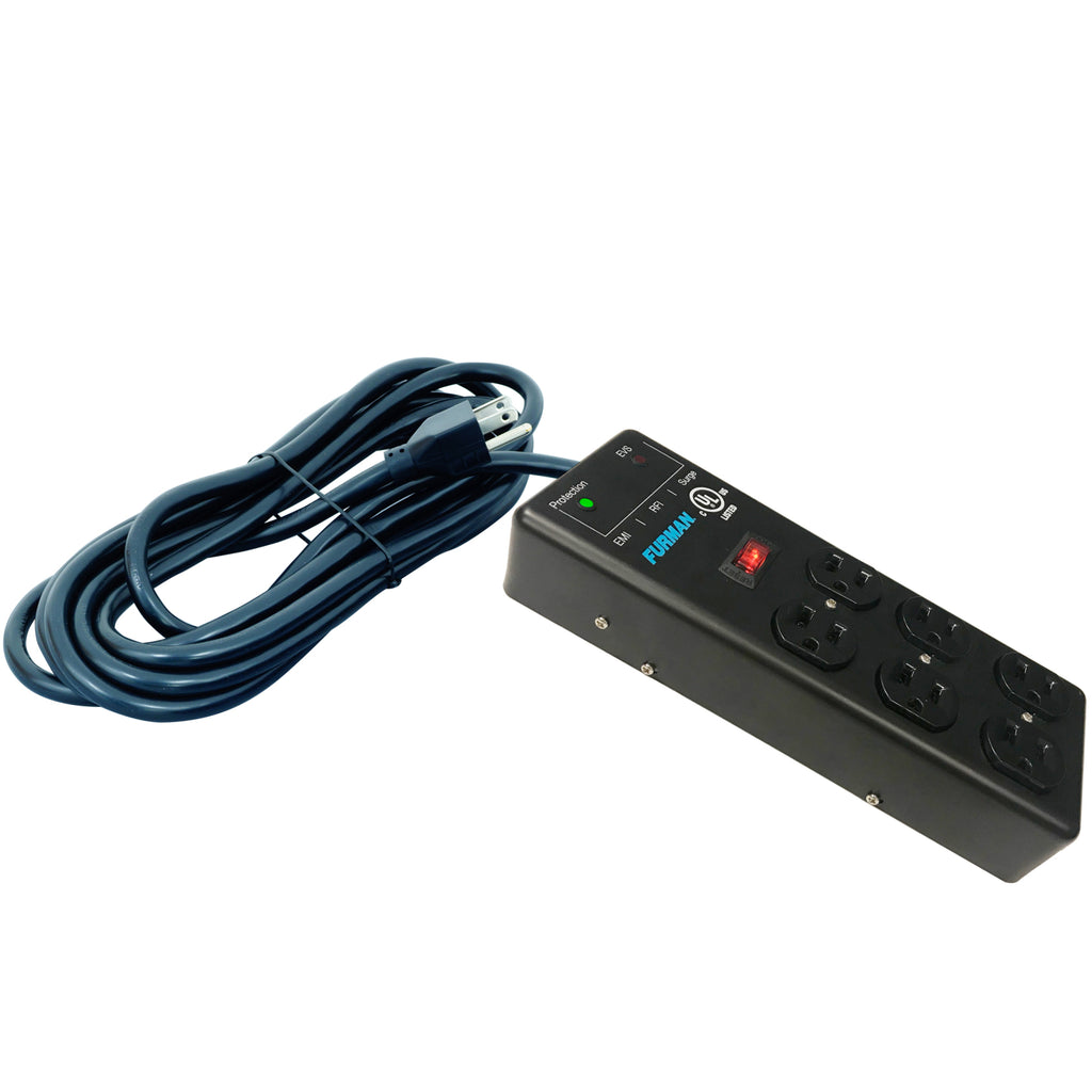 Furman SS-6B Pro E VS 6 Outlet AC Surge Power Strip With EVS Technology