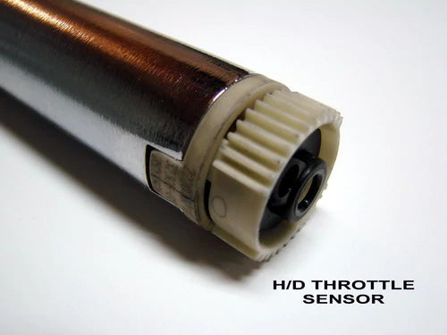 THROTTLE TUBE ALUMINUM BLACK ANO - 08-UP H/D Sensor (Fly by WIre)