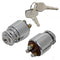 IGNITION KEY SWITCH / UNIVERSAL CHROME FINISH