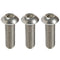 Air Cleaner - Hotrod Low Profile Stainless Buttonhead Set of 3