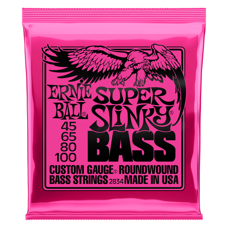 BASS STRINGS : ERNIE BALL : SUPER SLINKY 45-100 GAUGE – SEVEN SINS ...