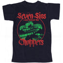 SEVEN SINS CHOPPERS T-SHIRT VIPER BLACK or NAVY - YOUTH