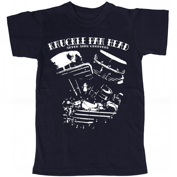 Seven Sins Choppers "KNUCKLEPANHEAD" T-SHIRT BLACK or NAVY - YOUTH