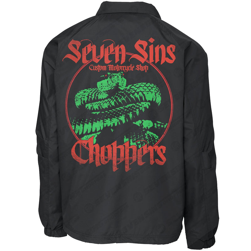 SEVEN SINS CHOPPERS "VIPER" WIND BREAKER BLACK