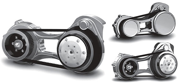 Tech Cycle 5/6-Speed '07-Up H-D Cyclone Open Primary Belt Drive System - 2" or 3" ( '07-Up Softail, '06-Up Dyna, & FL)