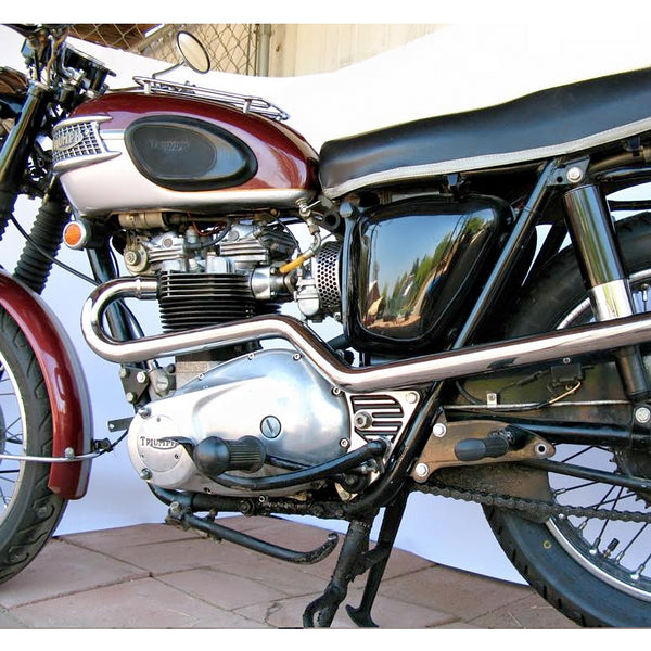 Triumph High level Zig-Zag Shotgun Pipes for Triumph 650's
