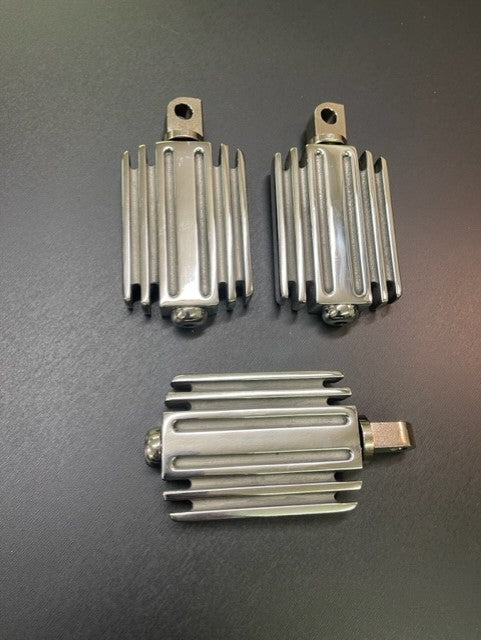 FLASH SALE! USA FINNED STAINLESS KICKER PEDAL - LIMITED